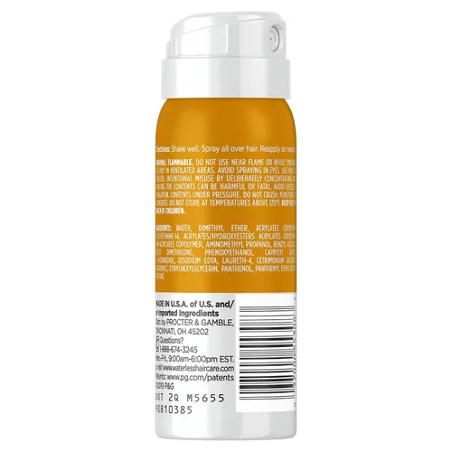 Vista 2 de Waterless Fragancia en niebla rosa y durazno de 1.3 onzas, sin sulfato, para todo tipo de cabello