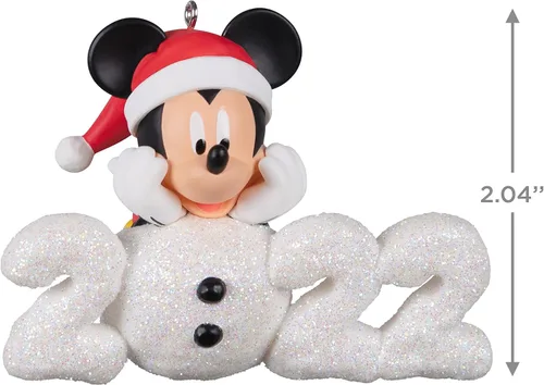 Vista 5 de Hallmark Keepsake Adorno de Navidad 2022, Mickey Mouse de Disney Un año de magia de Disney