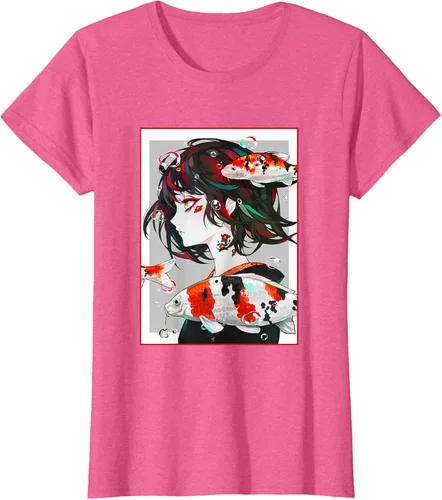 Vista 66 de Camiseta de anime anime japonés estético Otaku Negro