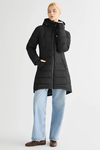 Vista 24 de Orolay - Chaqueta de plumón para mujer, abrigo de longitud media
