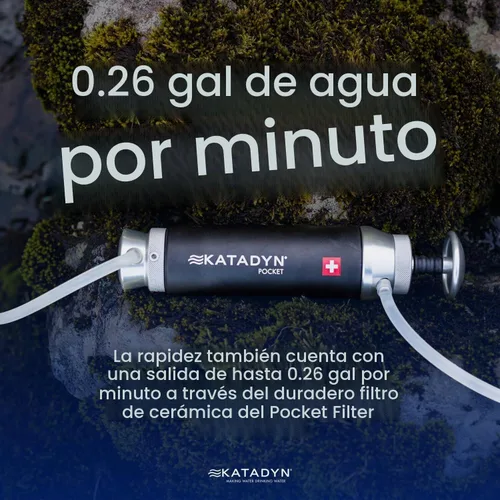 Vista 6 de Katadyn Filtro de agua de bolsillo, negro, 10 (2010000)
