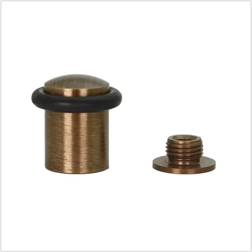 Vista 16 de Topes de puerta EVI Tope de puerta de piso de latón - Cierre de tornillo - Caucho protector - Tope de puerta de 0.79 x 1.14 pulgadas Latón mate