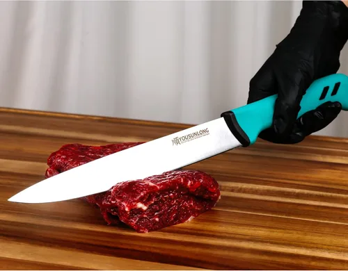 Vista 4 de YOUSUNLONG Cuchillo de trinchar de 8 pulgadas – Hoja de acero de molibdeno de alto carbono – Cuchillos para cortar carne – Mango ergonómico