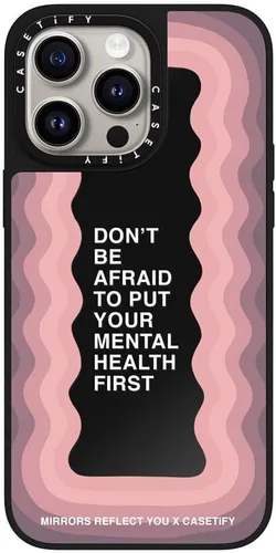 Vista 19 de CASETiFY Mirror - Funda para iPhone 15 Pro Max [reflectante, protección contra caídas de 4.9 pies/compatible con Magsafe] - Lindas impresiones