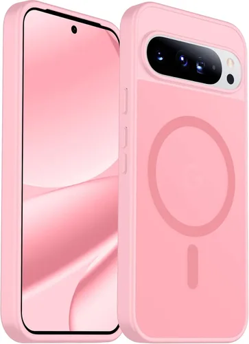 Vista 24 de SPIDERCASE Funda magnética para Google Pixel 9A, protección contra caídas de grado militar, delgada, translúcida, mate, a prueba de golpes