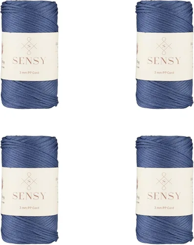 Vista 58 de Cuerda de poliéster Sensy Premium de 3 mm, 120 metros, 100% cordón de polipropileno, cuerda de macramé de 3 mm, cordón para bolsos de ganchillo