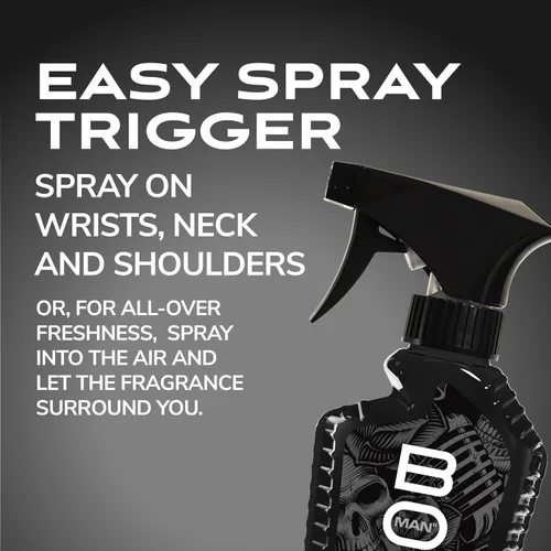 Vista 4 de BOD man Fragancia corporal en aerosol, negro, 8 onzas líquidas (paquete de 2)
