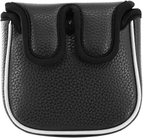 Vista 12 de Big Teeth Golf Mallet Putter Cover Square Mallet Putter Cover Plain Color Talón negro con eje