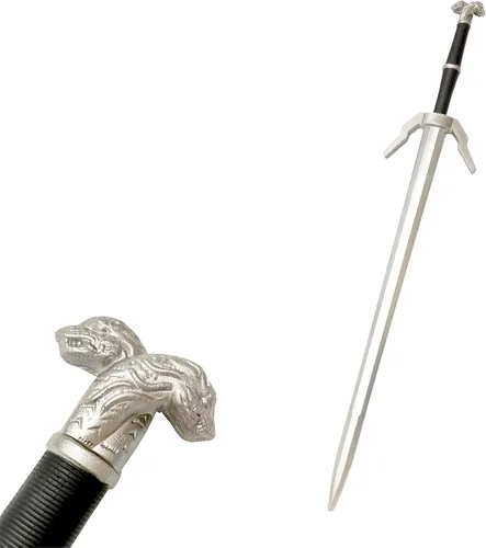 Vista 30 de Espada larga de caza de brujo de espuma medieval de 41 pulgadas para cosplay LARP disfraz Halloween