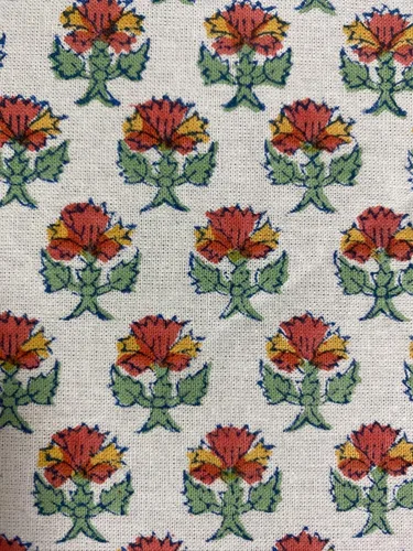 Vista 42 de Ridhi Mantel redondo estampado a mano color rosa flamenco 110 pulgadas 100%