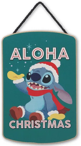 Vista 9 de Disney - Cartel colgante de madera con texto en inglés «The Nightmare Negro/Blanco