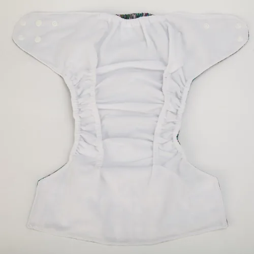 Vista 3 de Pañal de tela de 2 a 7 años de edad, bolsillo reutilizable lavable Junior Grande Azul