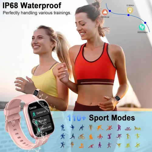 Vista 7 de Reloj inteligente (respuesta/hacer llamadas), reloj inteligente HD 2026 de 1.91 pulgadas para hombres y mujeres, más de 112 modos deportivos