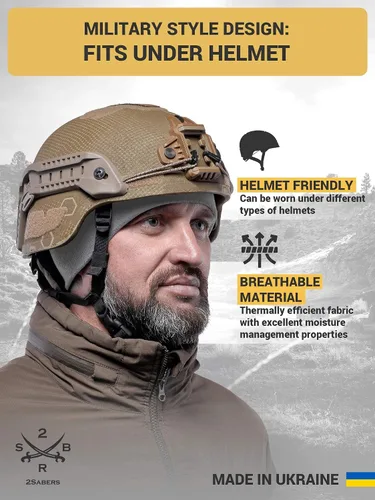 Vista 4 de Gorra de reloj de lana 170 cálida y ligera - Hombres Mujeres - Sombrero de calavera del ejército