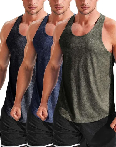 Vista 41 de NELEUS Camiseta sin mangas para hombre para entrenamiento, correr, gimnasio, atlética