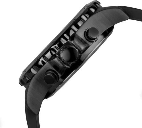 Vista 4 de PINDOWS Relojes para hombre, impermeables, analógicos, digitales, deportivos, multifuncionales, para exteriores, retroiluminación LED, cronómetro