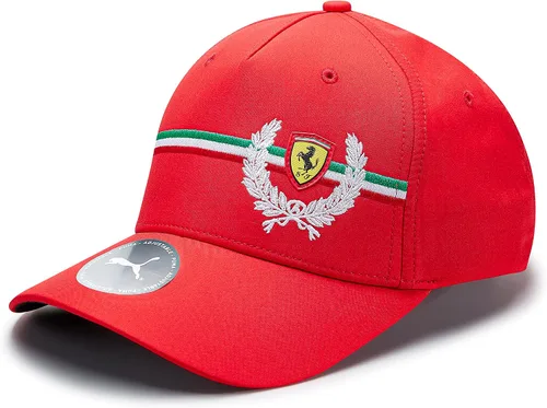 Vista 2 de PUMA Gorro italiano unisex Scuderia Ferrari - Rojo - Talla única Logotipo bordado, logotipo de escudo Scudetto con corona