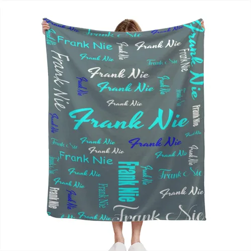 Vista 11 de Manta de bebé azul personalizada con nombre para niño, manta de bebé personalizada con nombre que recibe manta floral para bebés, recién nacidos