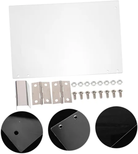 Vista 7 de 2 piezas de repuesto para el panel de la puerta de la máquina de palomitas de maíz, deflector protector de PVC engrosado, diseño profesional