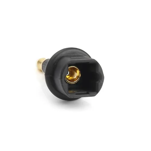 Vista 4 de MOBOREST Toslink de fibra óptica digital a conector de 0.138 in (Mini Toslink) Adaptador de enchufe óptico digital para audio (paquete de 2)