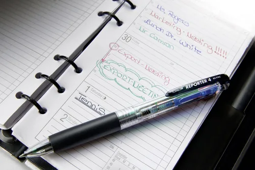 Vista 2 de Tombow Bolígrafo de 4 colores, Reporter 4, negro, rojo, azul, verde (BC-FRC40)