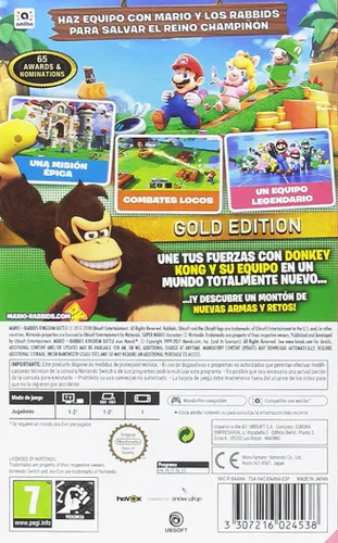 Vista 2 de Mario Rabbids Kingdom Battle - Gold Edition - Nintendo Switch video game (Non-US Version)