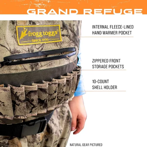 Vista 4 de FROGG TOGGS Grand Refuge 3.0 - Vadeador impermeable para hombre con forro aislante extraíble Marrón