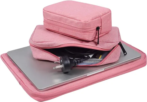Vista 6 de Organizador de accesorios electrónicos, bolsa de almacenamiento de accesorios electrónicos pequeños y duradera, compatible con cargador de laptop