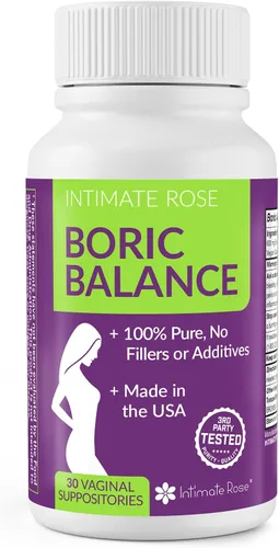 Vista 10 de Supositorios vaginales de ácido bórico Intimate Rose, 14 unidades para desodorización femenina y frescura - Cápsulas veganas