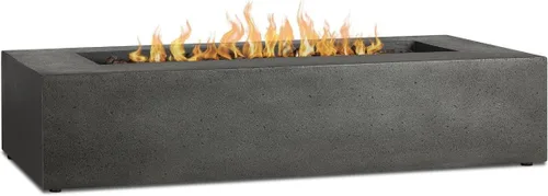 Vista 2 de BBQGuys Signature La Valle - Mesa rectangular de gas natural de 56 pulgadas, color carbono (se envía como propano con kit de conversión)