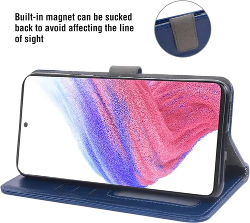Vista 3 de Funda compatible con OnePlus 10 Pro One Plus 10Pro 5G, protector de pantalla de vidrio templado y soporte de cuero para tarjetas de teléfono celular
