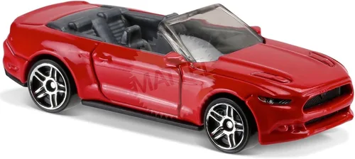 Vista 2 de Hot Wheels 2017 Factory Fresh 2015 Ford Mustang GT Convertible 7/365, rojo
