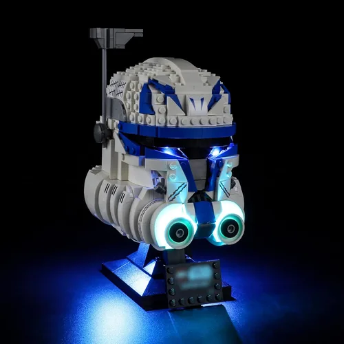 Vista 5 de ManKiaPro Kit de iluminación de luz LED para Lego 75349 Star Wars Capitán Rex casco de bloques de construcción (solo luces, sin juego de Lego)