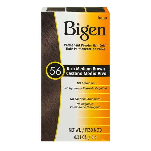 Vista 33 de Bigen - Tinte permanente en polvo, castaño claro #46, 0.21 onzas