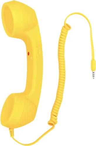 Vista 6 de Auricular retro de 3.5mm para teléfono celular Micrófono receptor para iPhone iPad teléfonos móviles smartphone (negro)