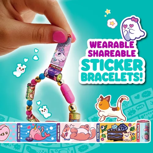 Vista 2 de Pulsera de cápsula ciega con rollos de pegatinas Sticki