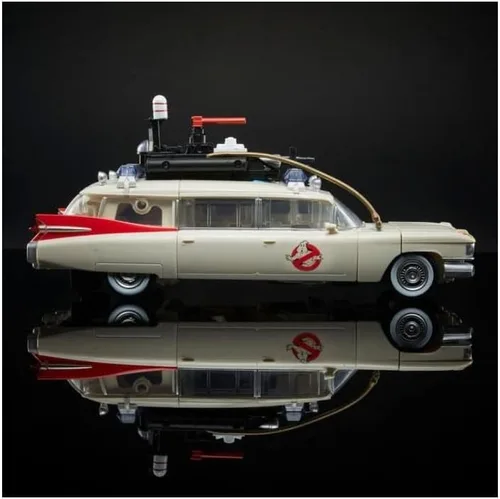 Vista 2 de Ghostbusters X Transformers 2021 G1 Autobot Ectotron ECTO-1 y exclusivo de cómic