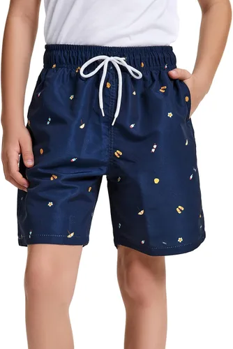Vista 16 de JOYSON Traje de baño para niños y niños, de secado rápido, trajes de baño de playa, trajes de baño para niños Negro