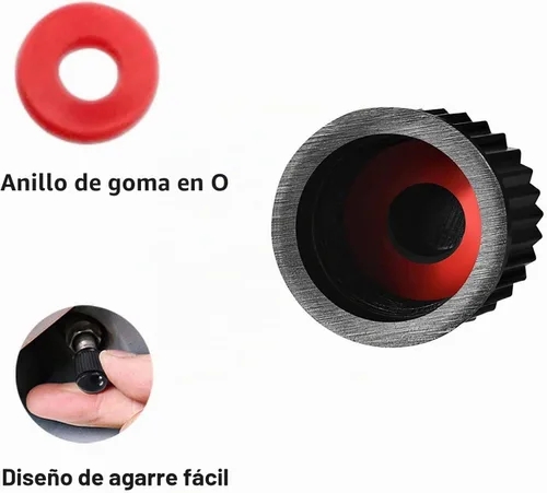 Vista 7 de CKAuto Paquete de 50 tapones para válvulas de neumáticos, tapas de vástago