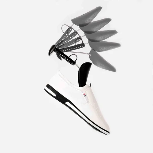Vista 6 de C CRYSTAL LEMON Árbol de zapatos de plástico ajustable mejorado (juego de 4) Estirador de zapatos, protector y ensanchador para hombres y mujeres