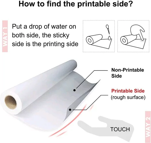 Vista 7 de A-SUB - Rollo de papel de sublimación 105gsm 13 pulgadas x 110 pies de secado rápido compatible con impresora de inyección de tinta