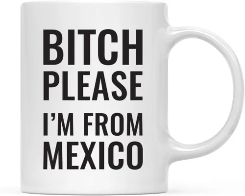 Vista 109 de Andaz Press Taza de café de 11 onzas, regalo de broma, Bitch Please I'm from Alabama, paquete de 1, incluye caja de regalo, divertidas ideas