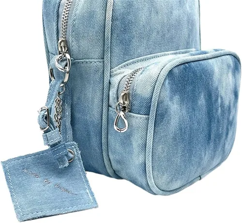 Vista 4 de Kpop Bangtan - Bolsa de mezclilla J Hope para niños, bolsa de mezclilla para niños, mini bolso de hombro para mujeres y niñas, Azul mezclilla