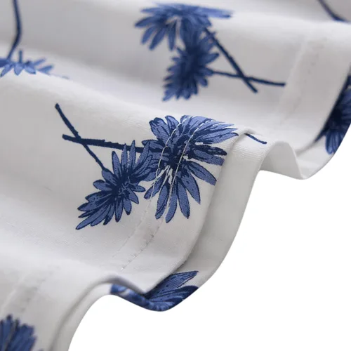Vista 8 de Keyocean. - Camisón largo para mujer, de algodón, suave, ligero, ropa de dormir y de descanso para el verano.
