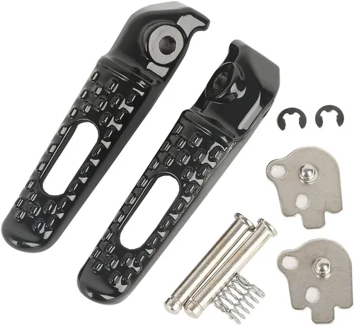 Vista 7 de TCT-MOTORPARTS Reposapiés de pasajero negro para conductor, soporte para reposapiés para CBR1000RR 2004-2016 CBR600RR 2003-2025