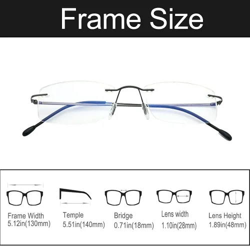 Vista 7 de HIYANJN Gafas de lectura a prueba de luz azul para mujeres y hombres, filtro antideslumbrante, lentes ligeros