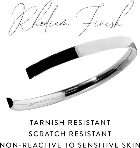 Vista 5 de Stella Valle Lip Bracelet - 18K Gold and Rhodium Cuff Bracelet in the Shape of Lips with Swarovski Crystals - You Leave Your Mark on Me