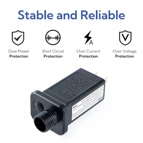 Vista 6 de MYGOTO - Adaptador de enchufe de transformador de bajo voltaje de 30 V para cadena de luces