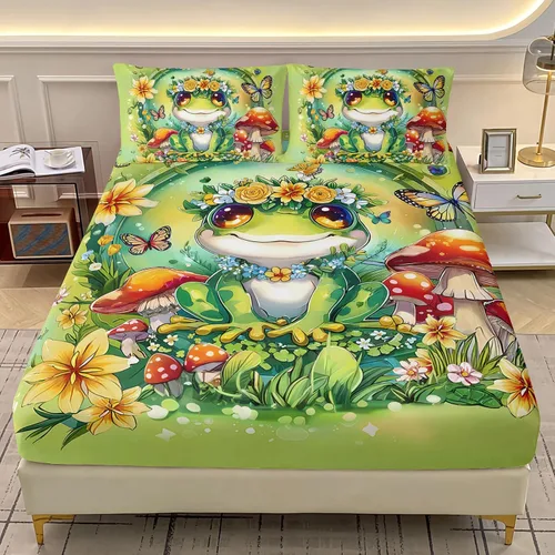 Vista 20 de AILONEN Juego de sábanas bajeras de mariposa y mariposa para niñas, juego de ropa de cama con diseño de mariposas y cerezos rosados, para regalo