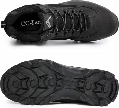 Vista 8 de CC-Los Zapatos de senderismo para hombre, zapatos de trabajo para exteriores, transpirables y ligeros, talla 7.5 a 14